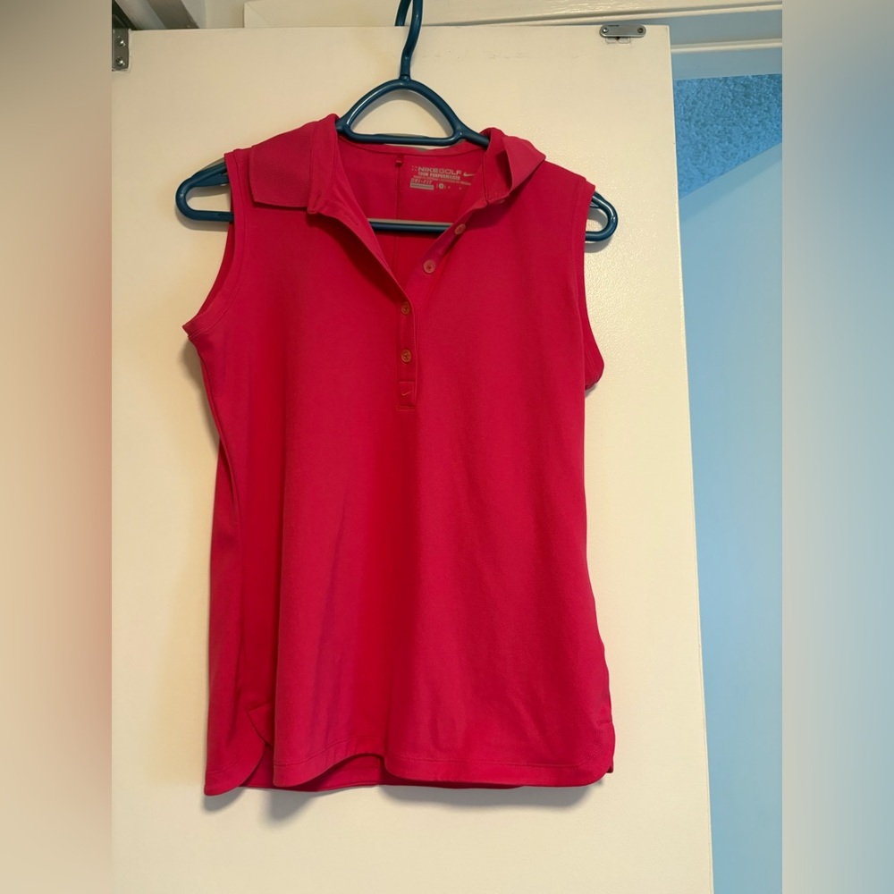 Nike Vibrant Pink Sleeveless Golf Top EUC, Small